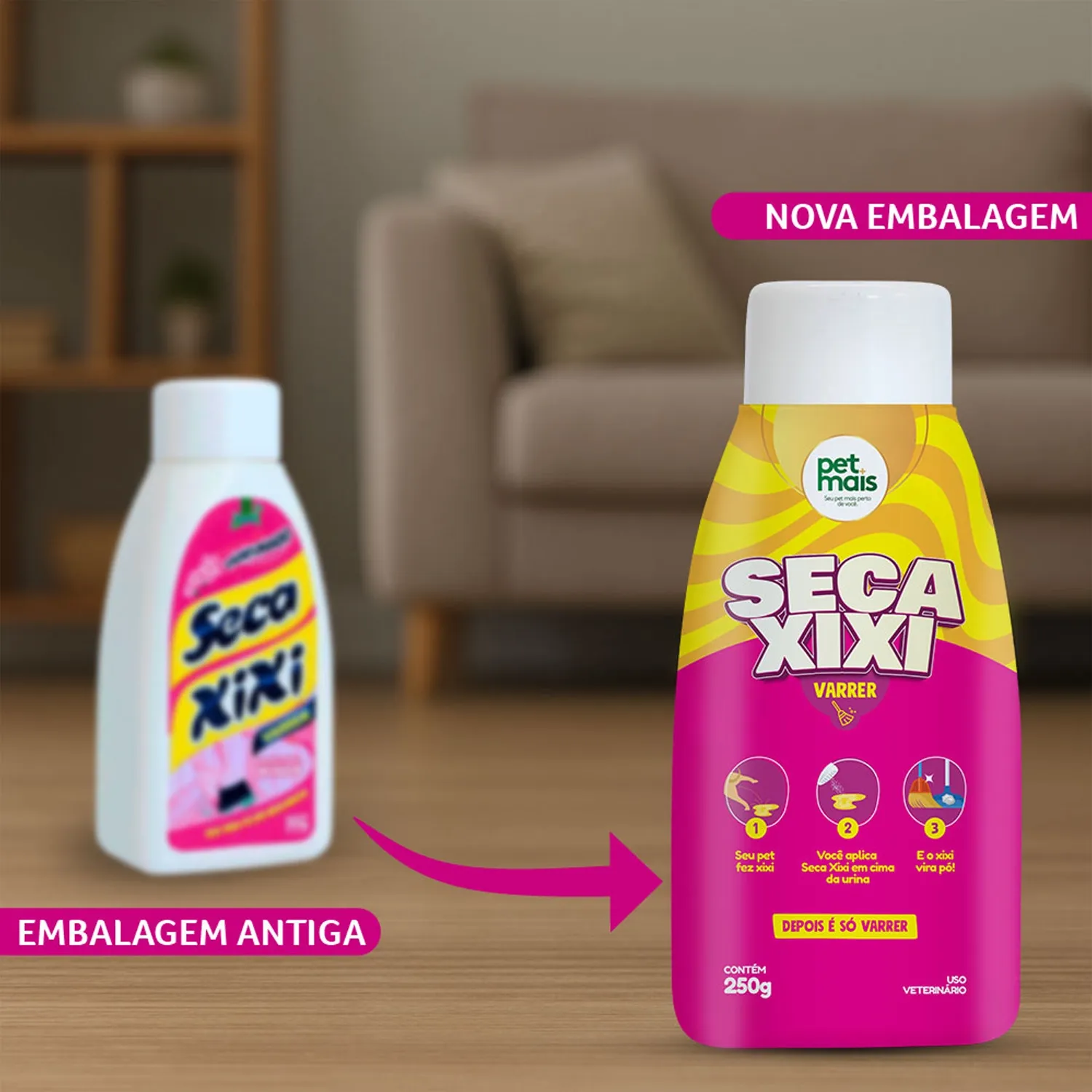 Seca Xixi para Varrer Perfumado Petmais